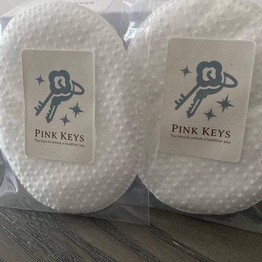 Pink Keys Facial Pads