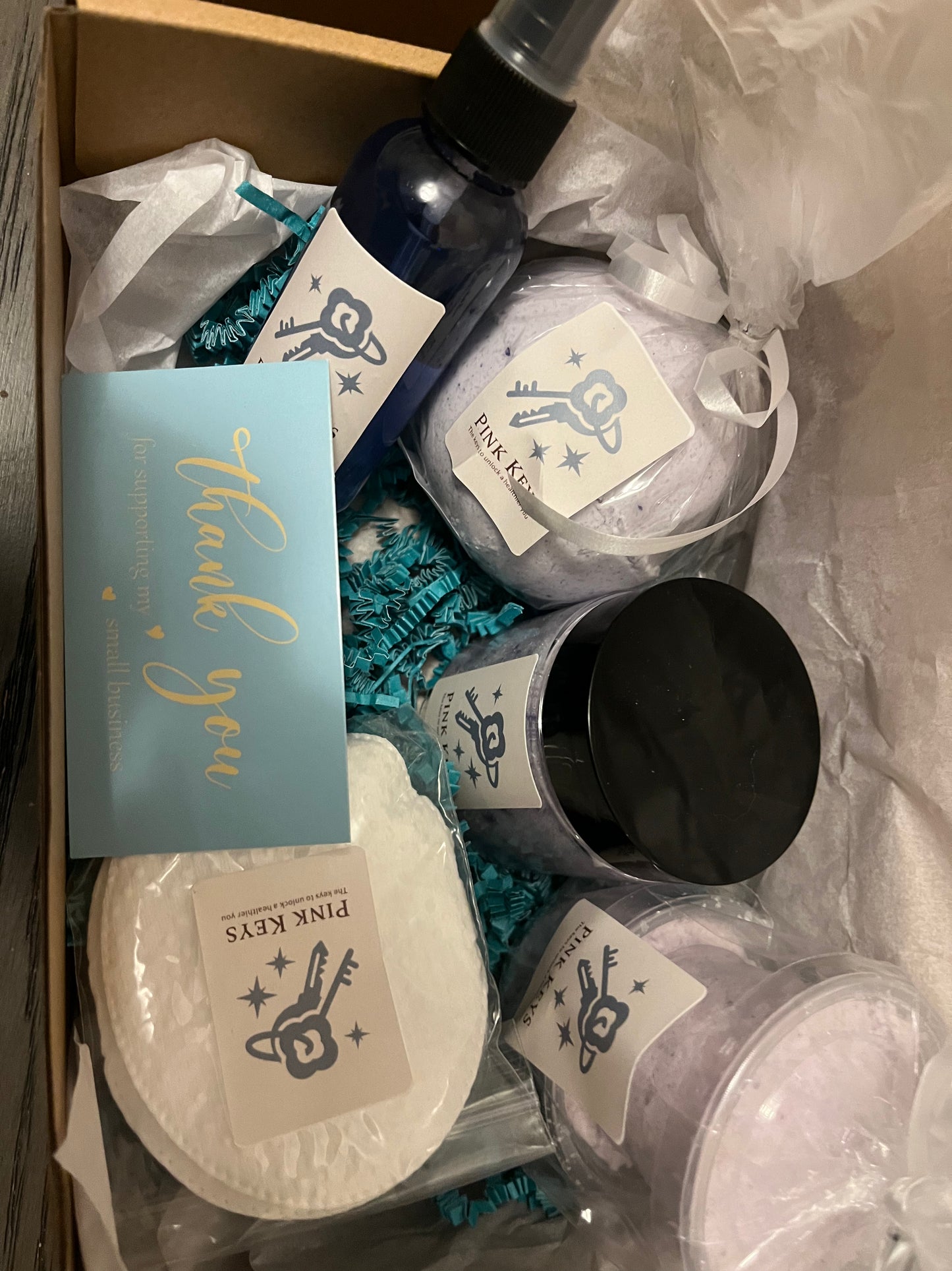Pink Keys Bath Box